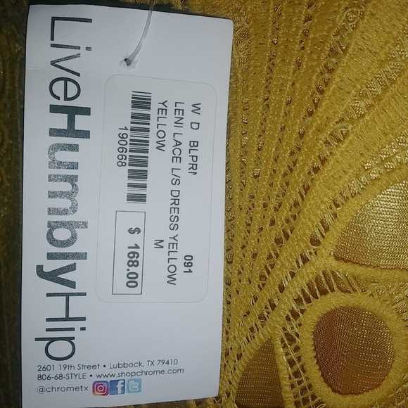 Blueprint Leni M Applique Lace Long Sleeved Mustard Yellow Mini Dress - Picture 10 of 10